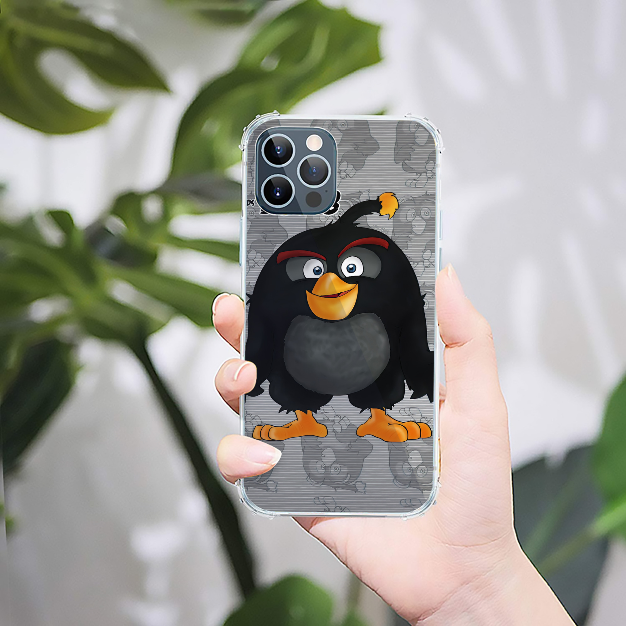 （画像用） Angry Birds アングリーバード 【iPhone 12シリーズ対応】透明スマホケース（クリアソフトケース）